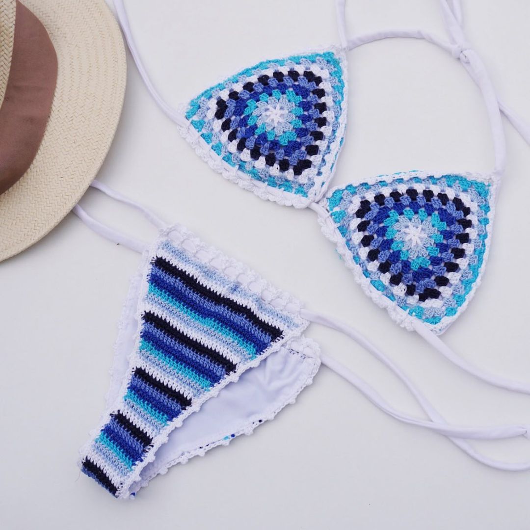 Blue bikini